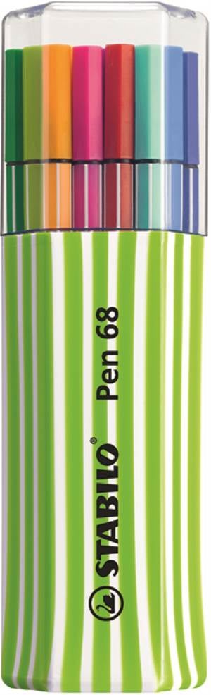 STABILO Pen 68 Brush - Pennarello Con Punta A Pennello Giallo Limone | Per Lettering, Calligrafia, Sfumature E Colorazioni | Tratto Variabile - 3